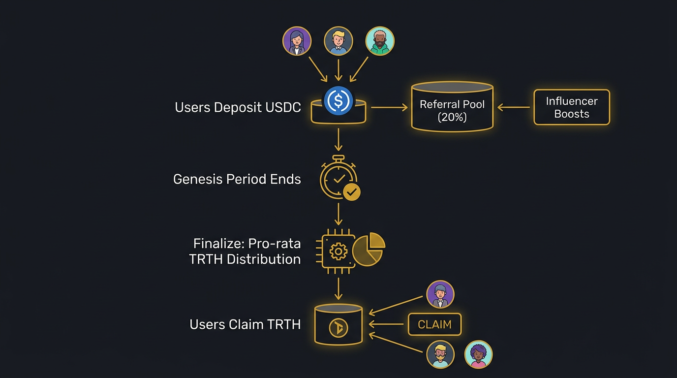 Genesis flow from deposit through finalize to claims